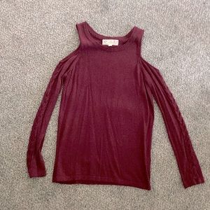 Pink Republic cold shoulder top